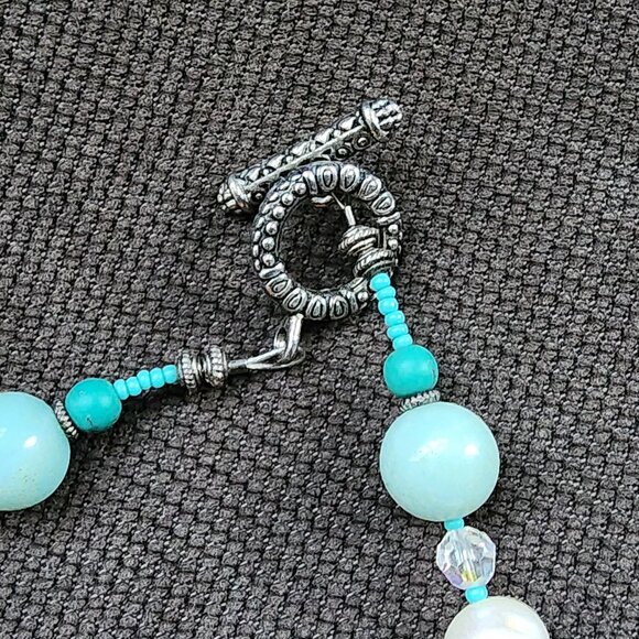 Etsy Hand Painted Pastel Floral Medallion Beaded Necklace - Picture 11 of 13